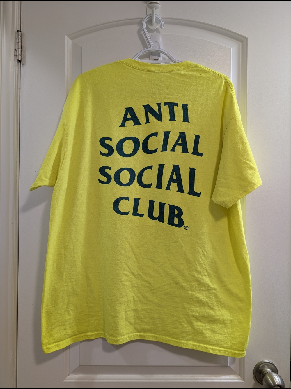 Anti Social Social Club Men's Yellow Logo Tee